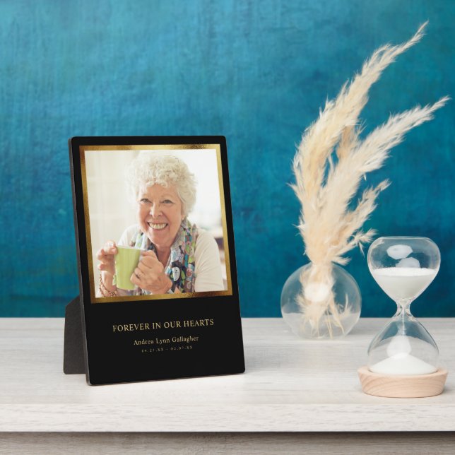 Memorial Family Remembrance Keepsake Sympathy Plaque (Side)