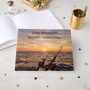 Memorial Fishing Poles At Sunrise Guest Book