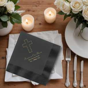 Memorial Forerever in our hearts Foil Napkins
