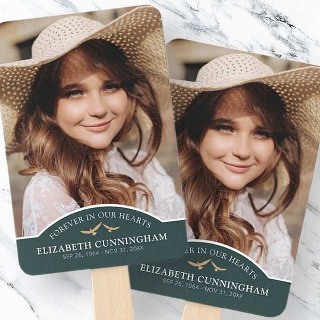 Memorial Funeral Classic Custom Photo Remembrance Hand Fan (Creator Uploaded)