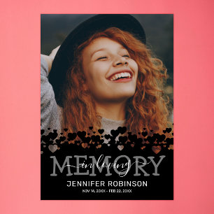 Memorial Funeral Photo Poster