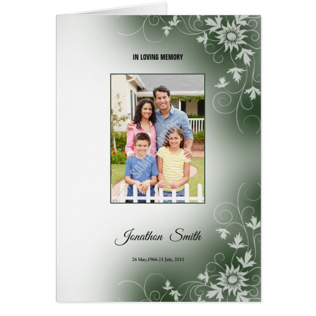 Memorial Funeral Program Template (Front)