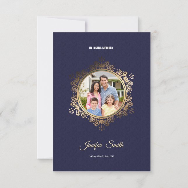 Memorial Funeral Program Template (Front)