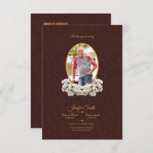 Memorial Funeral Program Template