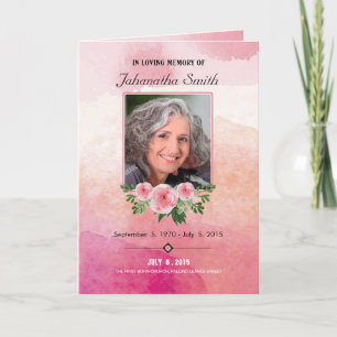 Memorial Funeral Program Template