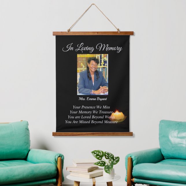 Memorial  hanging tapestry (Living Room)