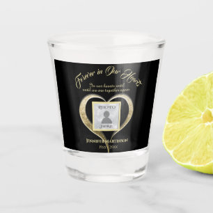 Memorial Heart Add Photo Shot Glass