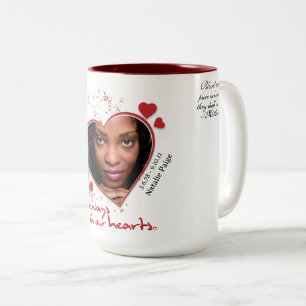 Memorial Heart-themed Keepsake Two-Tone Coffee Mug