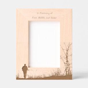 Memorial  Hunter Hunting Stalking Game  Etched Frames