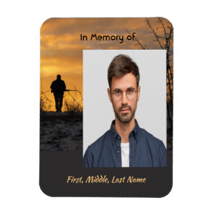 Memorial  Hunter Hunting Stalking Game  Magnet