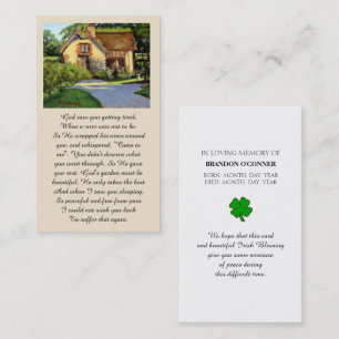 Memorial I Saw You Getting Tired... Prayer Card