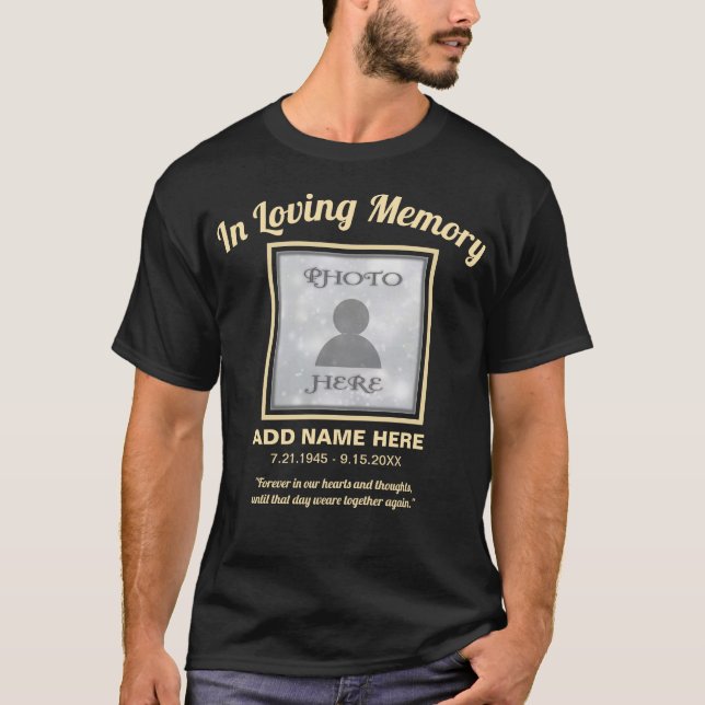 Memorial | In Loving Memory Add Photo Tshirt (Front)