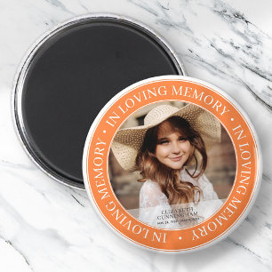 Memorial In Loving Memory Classic Custom Photo Magnet