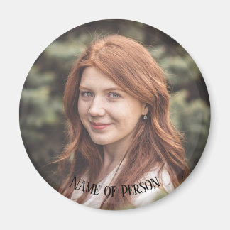 Memorial In Loving Memory Classic Elegant Photo Ma Magnet