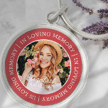 Memorial In Loving Memory Modern Custom Photo Key Ring<br><div class="desc">This simple and modern design is composed of serif typography and add a custom photo. "In Loving Memory" encircles the custom photo of your loved one.</div>