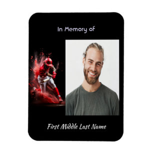 Memorial Keepsake Baseball Softball Magnet