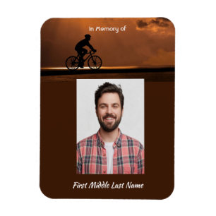 Memorial Keepsake Biking Cycling Bike Magnet