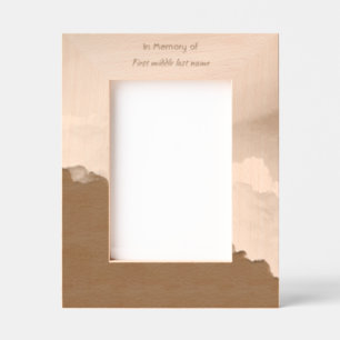 Memorial Keepsake Clouds Sky Heavenly Etched Frames