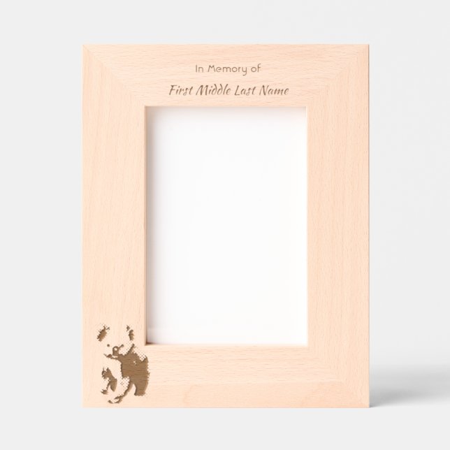 Memorial Keepsake Cute Little Koala Children   Etched Frames (Front)