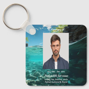 Memorial Keepsake  Deep Sea Diving Diver Key Ring