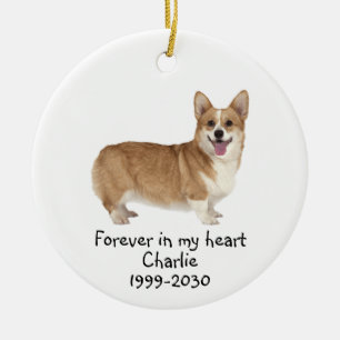 Memorial Keepsake Dog Pet Animal Ceramic Ornament