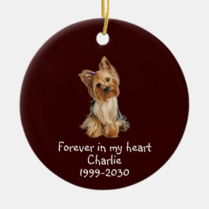 Memorial Keepsake Dog Pet Animal Ceramic Ornament