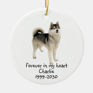 Memorial Keepsake Dog Pet Animal Ceramic Ornament