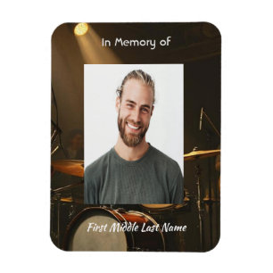 Memorial Keepsake Drummer Drums Band Magnet
