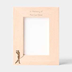 Memorial Keepsake Golfer Golfing Golf Etched Frames