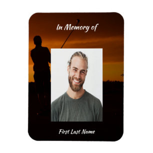 Memorial Keepsake Golfer Golfing Golf Magnet