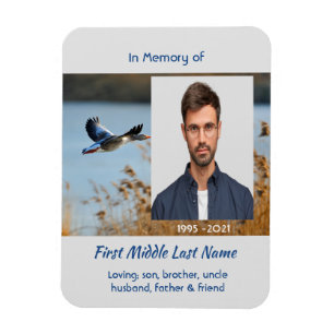 Memorial Keepsake Lake Geese Birds Magnet