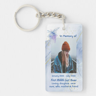 Memorial Keepsake Memorial Dragonfly Key Ring