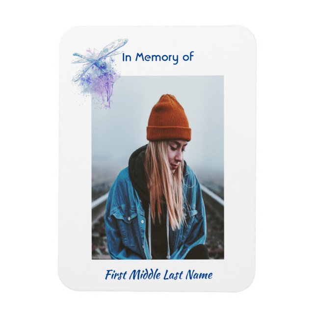  Memorial Keepsake Memorial Dragonfly Magnet (Vertical)