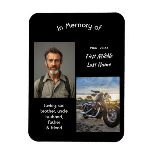 Memorial Keepsake Motorcycle Chopper Magnet