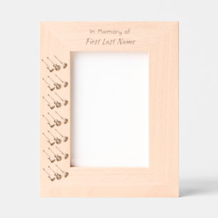 Memorial Keepsake Musician Guitar Music  Etched Frames