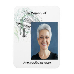 Memorial Keepsake Prayer Piano Musician Magnet