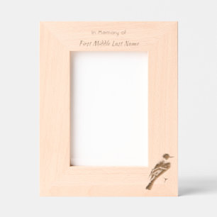 Memorial Keepsake Remembrance Bluebird Garden Etched Frames