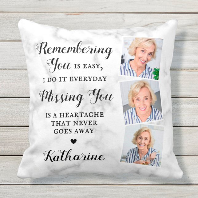Memorial Keepsake Remembrance Personalised Photo Cushion (Creator Uploaded)