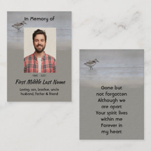  Memorial Keepsake Sandpiper Shore Bird  Business Card