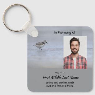  Memorial Keepsake Sandpiper Shore Bird  Key Ring