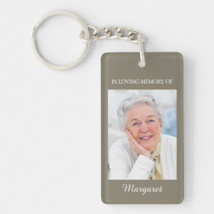Memorial Keepsakes | Keyring with Photo & Rose