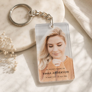 Memorial Keychain Remembrance Keepsake Gift