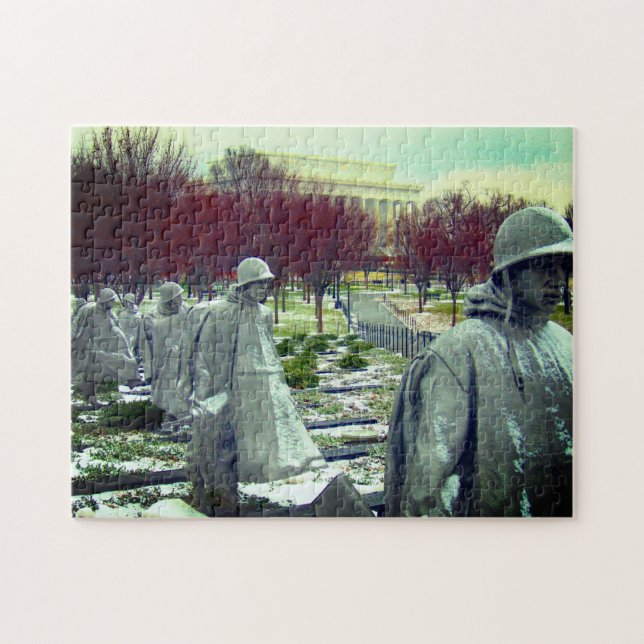 memorial korean war jigsaw puzzle (Horizontal)