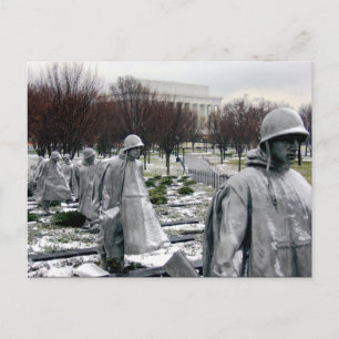 memorial korean war postcard