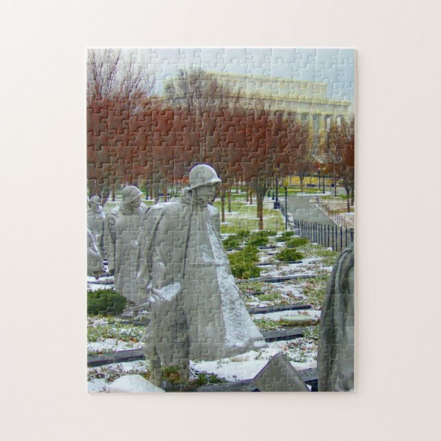 memorial korean war washington jigsaw puzzle (Vertical)