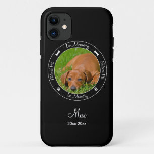 Memorial - Loss of Dog- Custom Photo/Name iPhone 11 Case