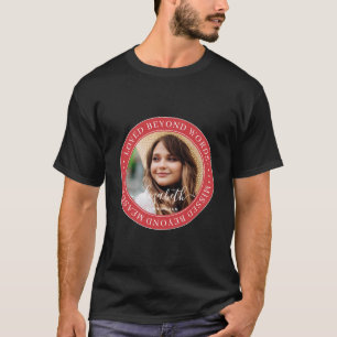 Memorial Loved Beyond Words Elegant Chic Photo T-Shirt