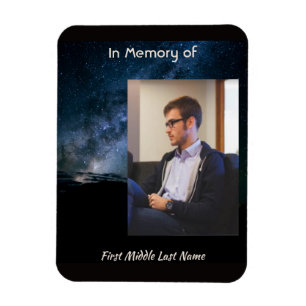 Memorial Milky Way Starry Night Sky  Magnet