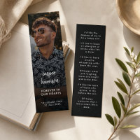 Memorial Mini Bookmark | Prayer Poem Keepsake Card