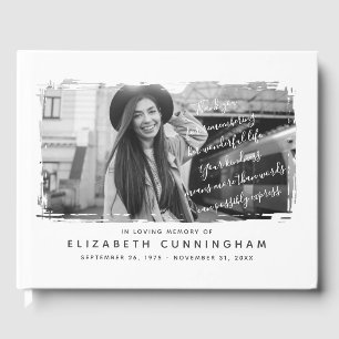 Memorial Modern and Simple Photo Frame Guest Book